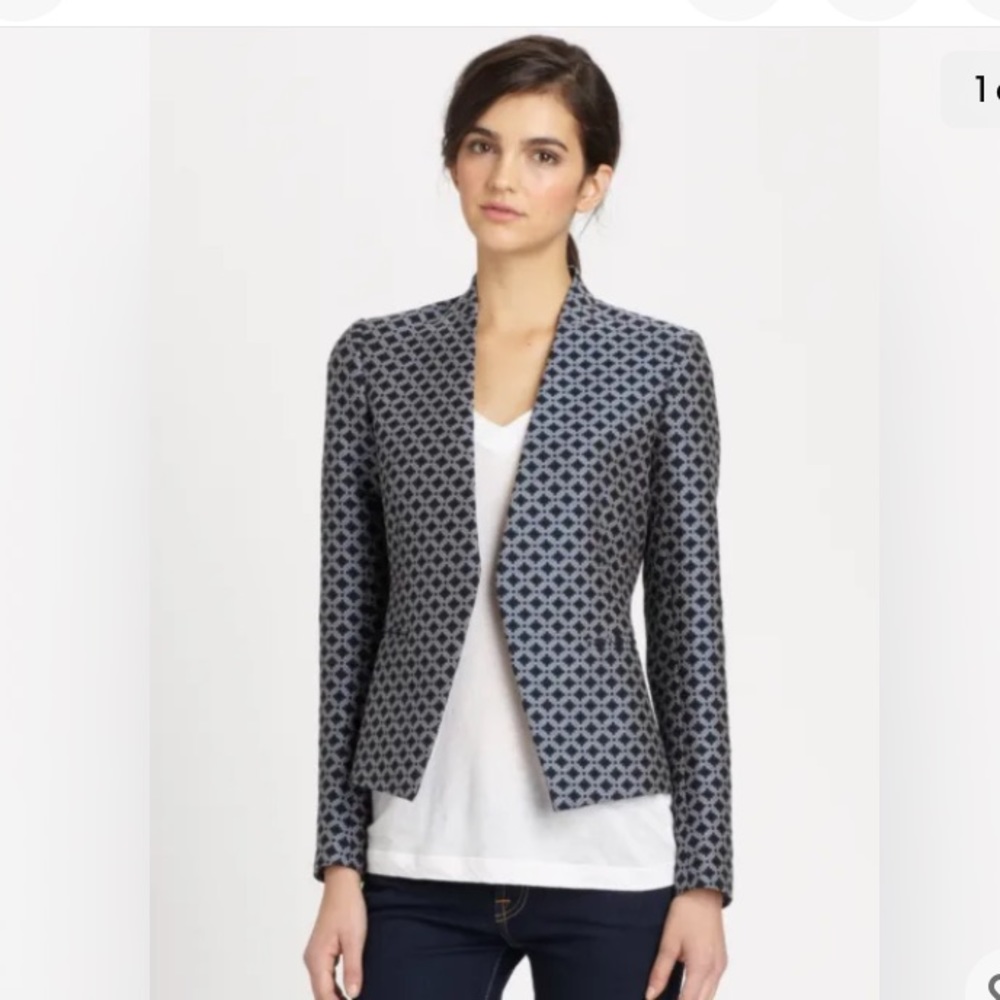 EUC Theory Lanai Portola Blue Blazer, 4
